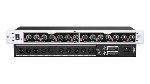 Image of Dabeatz 224XL Professional 4-Way Audio Crossover | 2 /4 Channel Stereo & Mono Splitter | XLR Output |High, Mid, Bass,Sub Control | 24dB /Oct Linkwitz Riley Filter |LED Display| DJ & Stage Subwoofer
