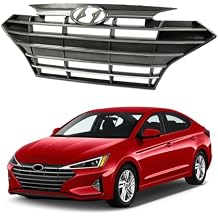 Front Upper Bumper Grille Chrome Trim Fit For HYUNDA1 Elantra 2019-2020