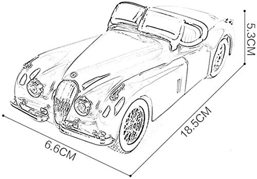 YXYOL Auto-Modell aus Metall für Erwachsene, XK120 Auto-Modell-Car 1: 24, Simulation Legierung Druckguss-Spielzeug-Auto… – Bild 4