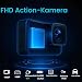 Nvgfelis Action Cam FHD 1080P Dual-Screen Unterwasserkamera