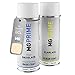 Produktbild MGPRIME Autolack Sprühdosen Set für Vauxhall GCL / 78U 611 Light Ivory Basislack Klarlack Spraydose 400ml