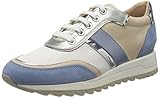 Material exterior: tela Geox D Tabelya A, Zapatillas Mujer, Azul (Lt Blue/White C0004), 38 EU