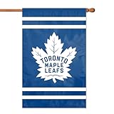 Party Animal NHL Team Flag, 44" x 28" Double-Sided, Weather-Resistant Nylon Flag for Indoor & Outdoor Use, Toronto Maple Leafs