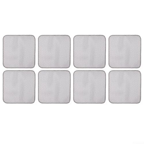 Lot de 48 chiffons en microfibre pour le nettoyage de la cuisine, les peluches, pour récurer les casseroles, les poêles et les surfaces de cuisine (rond, 8))