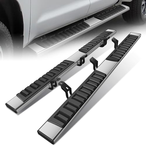 Estribos laterales compatibles con Toyota Tundra 07-21 acero inox miniatura 1