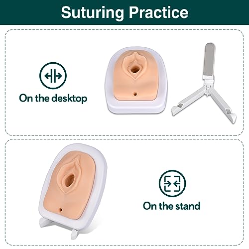 Image of Episiotomy Suturing Simulator, Perineal Repair Trainer, Episiotomy Suture Model, Female Vulva Incision Perineal Suture Practice Model
