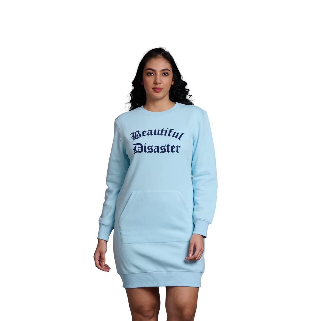 go devil 100% Cotton Printed Sweatshirt Dress Regular Casual Fit Winter Wear for Women/Girls | Trendy Style Crafted with Comfort Fit and High Performance for Everyday Wear-picture-55