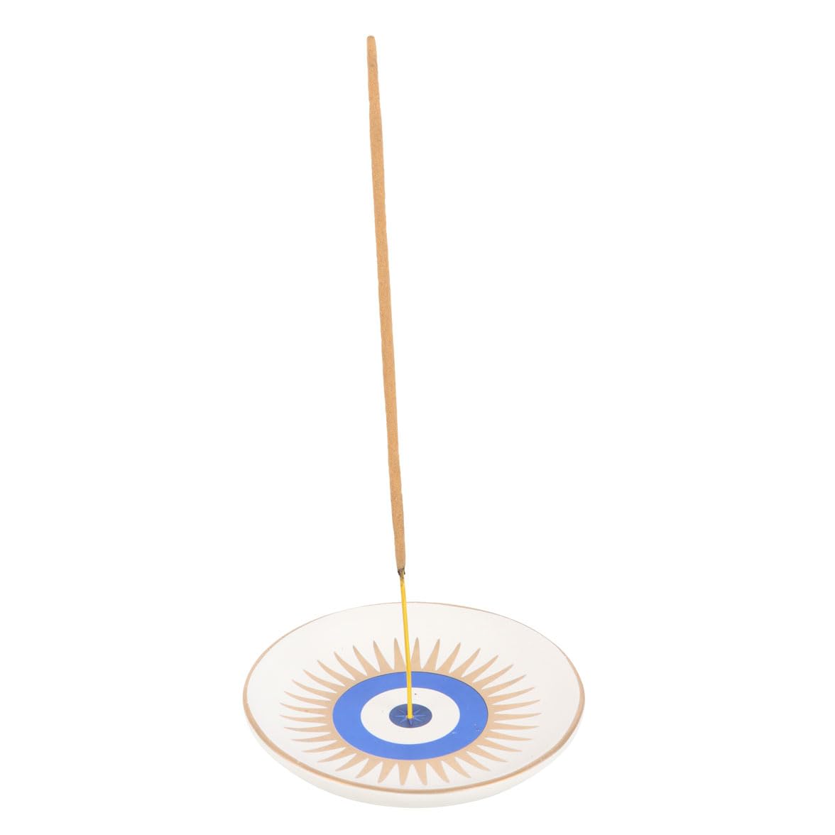 All-Seeing Eye Ceramic Incense Holder: Spiritual Emblem, Third Eye Awakening, Symbol of Protection - Elevate Your Space with Mindfulness and Positive Energy