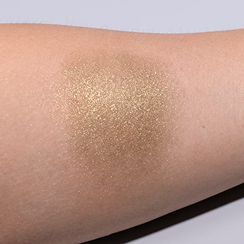 Ismine Single Eyeshadow Powder Palette Shimmer Gold, High Pigment, Longwear Single Gold Eye Makeup For Day & Night (#16) #TOP4