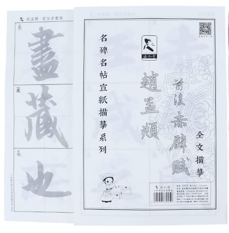 Papel para caligrafía china Sumi-e Tianjintang que soluciona trazos torcidos hojas de arroz