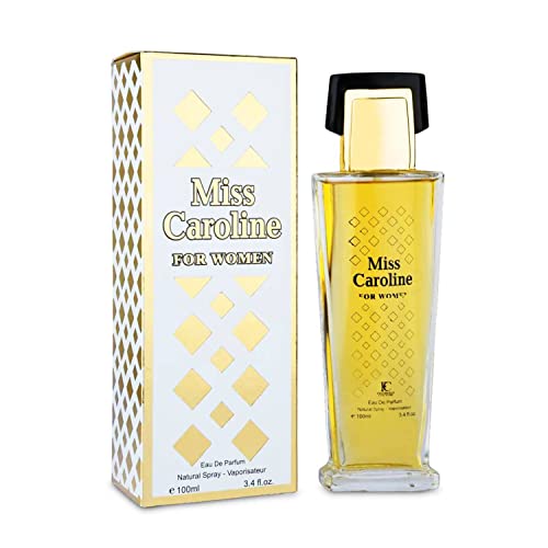J & H VARIETY PERFUME J&H MISS CAROLINE, Eau de Parfum Spray for Women, Wonderful Gift, Succulent Wild Berries, Daytime and Casual Use, for all Skin Types,3.4 Fluid Ounce