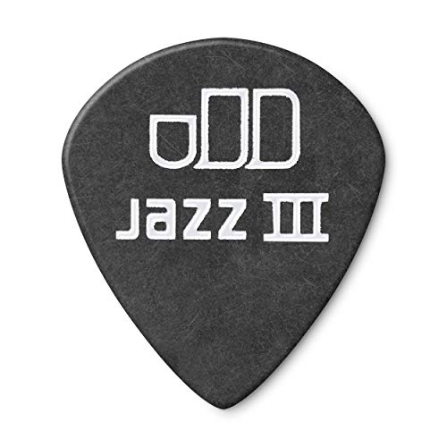Dunlop Tortex® Pitch Black Jazz III, 1,0 mm, pacote com 12/jogador