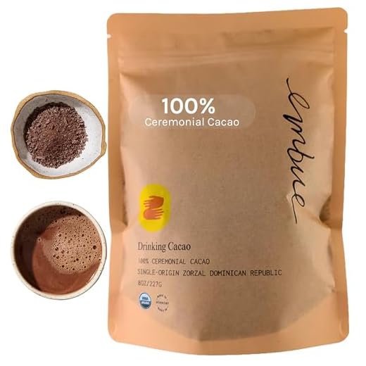 Embue Ceremonial-Grade 100% Pure Cacao Flakes | Organic Single-Origin Cacao from Reserva Zorzal, Dominican Republic | Unsweetened, Heavy Metals Tested & High in Natural Flavanols (8 oz)