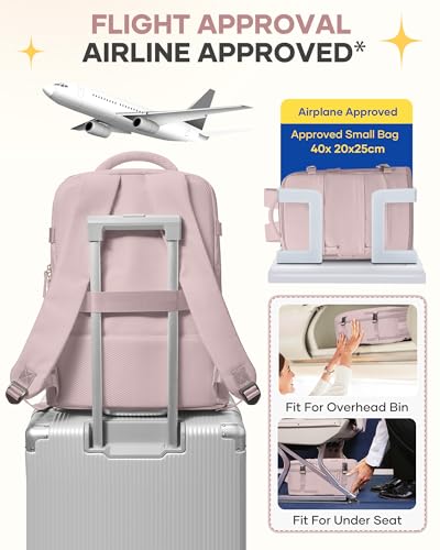 Image of coofay Large Travel Backpack For Women Men Airline Approved Carry On Backpack Flight Approved Waterproof Sports Backpack Casual Daypack Hiking Backpack