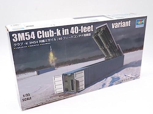 Trumpeter TRU01077 1/35 3M54 Club-k dans 40-Fuss-Container Maquette en Plastique Multicolore