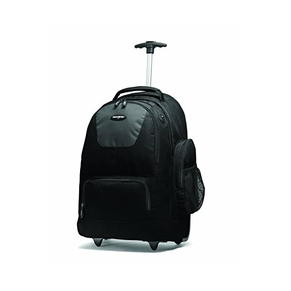 Samsonite Wheeled Backpack with Organizational Pockets, Black/Charcoal, One Size