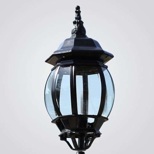 Farol de columna impermeable E27 para evitar el óxido en patios y jardines 6