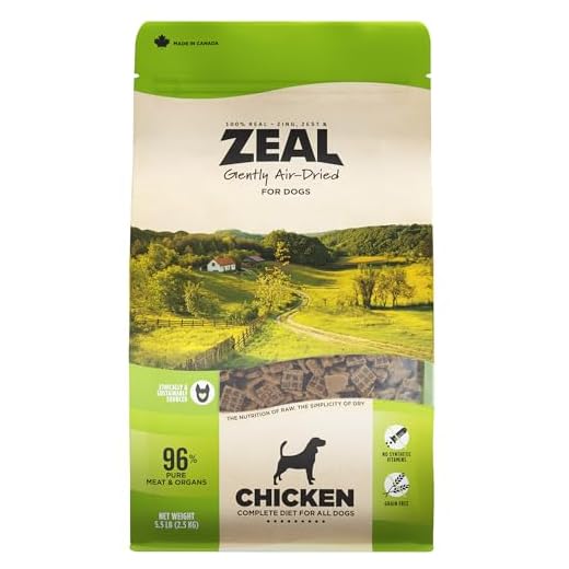 ZEAL Canada Air-Dried Chicken Recipe for Dogs - High Protein, Natural Superfoods, Nutrient Rich, No Fillers, Grain Free, Complete & Balanced (Chicken, 5.5lb)