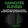 Seagate Game Drive Hub 8To, Disque Dur Externe HDD, USB 3.2, Deux Ports USB-C et USB-A, certifié Xbox, LED RVB, Services Rescue (STKW8000402)