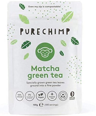 Matcha Tea Powder 100g by PureChimp - Ceremonial Grade from Japan - Pesticide-Free