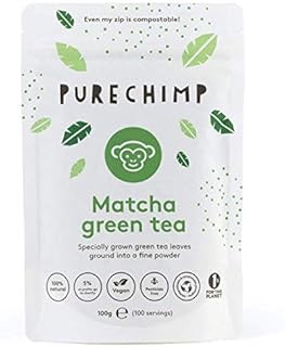 Matcha Tea Powder 100g by PureChimp - Ceremonial Grade from Japan - Pesticide-Free