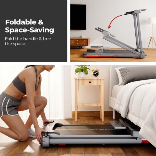 Image of Lifelong 4.5HP Motorized Treadmill for Home | 2 Level Manual Incline | Foldable Handle | Max Speed 12 km /h | LED Display | 12 Workout Programs | 100 kg Capacity | Ideal Gym Equipment for Home Workout