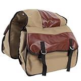 Haute capacité: avec un design classique et une grande capacité. Ce sac de selle comprend deux grandes poches avec des volets à double sangle et une capacité de stockage totale de 1 056 pouces cubes pour stocker confortablement vos éléments essentiels. Il a également un bandoulière réglable et amovible.