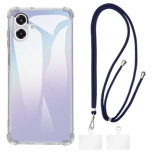 Shantime �P�[�X�ƃN���X�{�f�B�X�g���b�v�Z�b�g Samsung Galaxy A07 5G �Ƃ̌݊������� �g�уJ�o�[�Ƌ����o�b�N���t�������\�l�b�N�X�g���b�v�����2���̃p�b�`�t��(�N���A + �u���[)