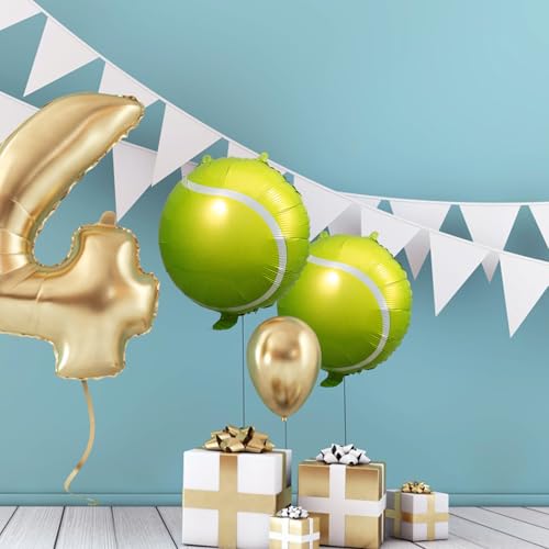 Toyvian 10 Stück Grüner Tennis-Party-Ballon Tennisball Große Luftballons Tennis-Party-Dekoration Für Sport-Motto-Geburtstag Frauen Männer Dekoration Partyzubehör 45 7 Cm