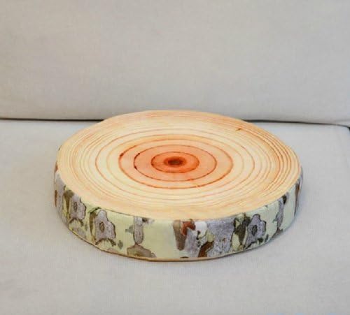Phoenix Tree Round Wood Shape Back Cushion Log pillow - Beige + Orange + Brown + Grey