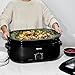 AROMA 18Qt. Roaster Oven with Self-Basting Lid, Fits 22-lb. Turkey, Adjustable Temperature Settings, Keep Warm Setting, Black (ART-718B)