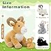 MorisMos 5Pcs Goat Stuffed Animal, 15inch Mommy Goat Plush with 4 Baby, Wlid Stuffed Toys Gifts for Kids, Girls, Boys