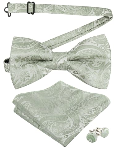 Set de corbatín, pañuelo y mancuernillas para hombre