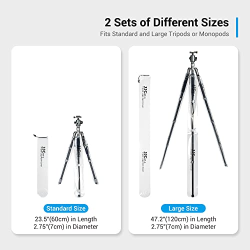 Camera Tripod Leg Covers Clear Sleeves Protector,6 Pack Waterproof Tripod Foot Cover For Protecting Most Standard And Large Travel Tripods Monopod Legs From Debris,Sand,Mud,Snow And Saltwater #TOP1