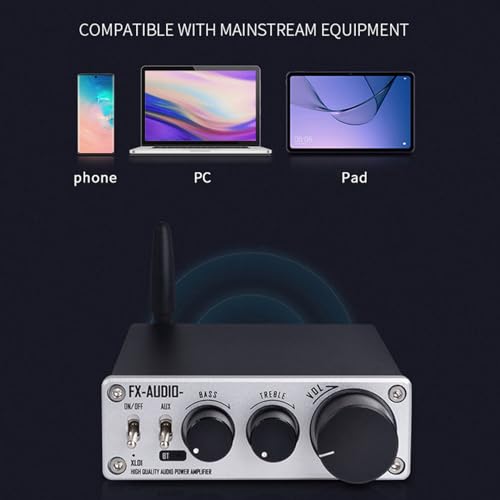 CIADAZ XL01 Amplificador de potência de áudio BT Amplificador de potência digital HiFi de 2.1 canais