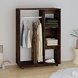 Vopese Kleiderschrank mit offenem Fach 3 seitlichen Ablagen Kleiderschrank...