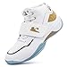 Negash Mens Baskteball Shoes Non Slip Low Top Sneakers Breathable Cushioning Sports Shoes for Menâ€¦ White