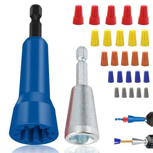 Image of Wire Twister Tool for Drill, Wire Nut Twister Electrician Tool, Wire Connector Wire Twisting Tool for Drill, 6mm Hex Shank Cable Quick Twisting, Wire Stripping and Twisting Tool