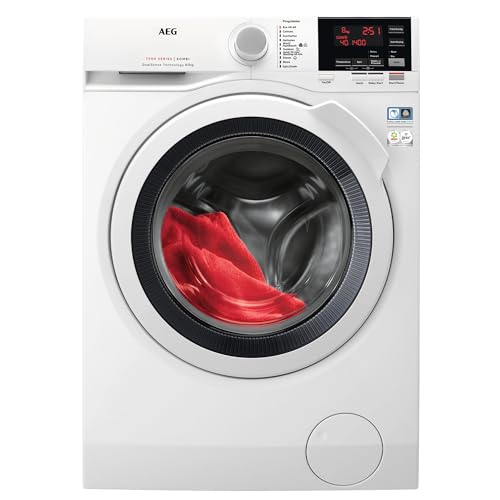 AEG L7WBG851 Lave-linge à charge avant, lave 8 kg, sèche 5 kg, installation libre, 1600 tr/min, série 7000, fonction vapeur, technologie AutoDose, moteur...