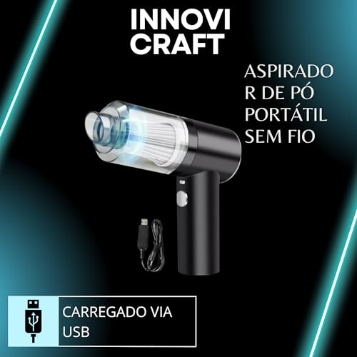 2 em 1 Aspirador de Pó Portátil INNOVI CRAFT