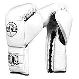 Pro-Mex Pro Lace Training Gloves V 3.0, White, 16 oz
