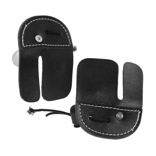 YARNOW 2個 リカーブボウ用ダブルレイヤー可能フィンガープロテクター 指先保護 耐久素材 快適装着 アーチェリー用指ガード 精向上指さみ