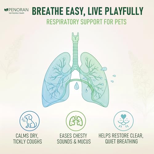 Image of Mullein Lung & Cough Drops for Dogs & Cats, Cough, Hoarseness, Easy Breathing, Lung Cleanse and Support, Better Lungs, Soothes Throat Discomfort - ﻿100% Natural and Efficient