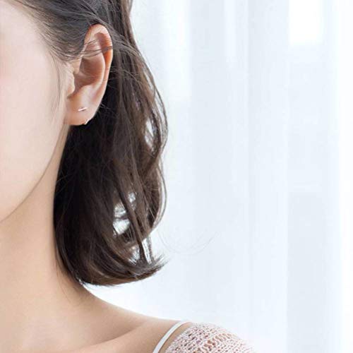 Boucles d'oreilles S925 géométriques tendance mode coréenne femme - 4