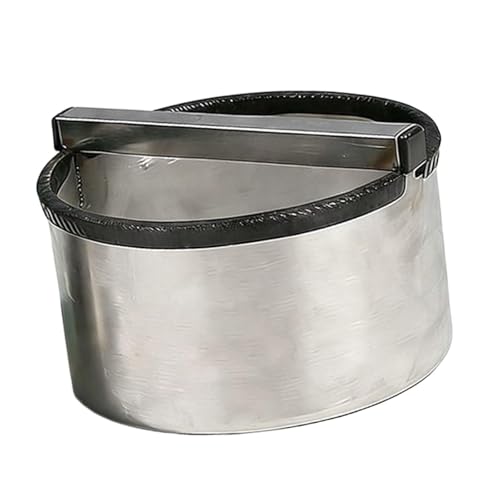 LeeQinersw Cortador Redondo de Galletas Herramienta para Cortar Panecillos Donut Anillo para Tartas Acero Inoxidable con Asa Apto para Cocina Hogar Manu, 9.9 Cm
