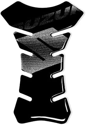 4R Quattroerre.it 18083 Tankpad 3D Motorrad Tankschutz Suzuki, Schwarz, 13 x 19 cm