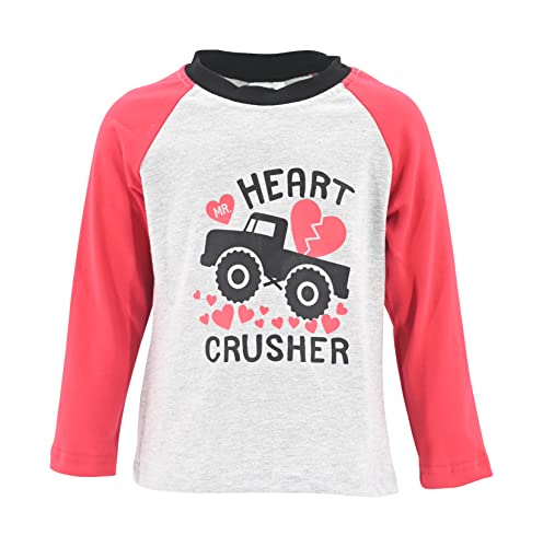 Image of Unique Baby Boys Long Sleeve Raglan Graphic T-Shirt for Toddlers and Kids