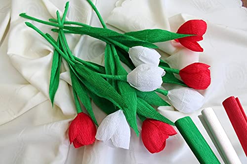 Carta Crespa Colorata - 10 Rotoli 200x50cm Per Decorazioni - Foto 11