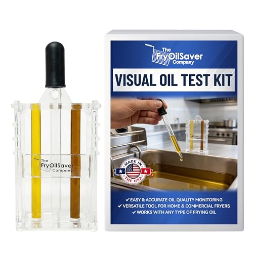 Fryer Oil Test Kit - Visual Two Color Analysis - Deep Fryer Oil Analysis Kit w/Eye Dropper - Monitor Frying Grease Quality for Kitchen, Restaurant, Food Truck - FC3017B FMP 538-1000 by FryOilSaver Co