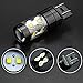 JDM ASTAR Extremely Bright Max 50W High Power 7441 7440 LED Light Bulbs for Back Up Reverse Lights, Xenon White